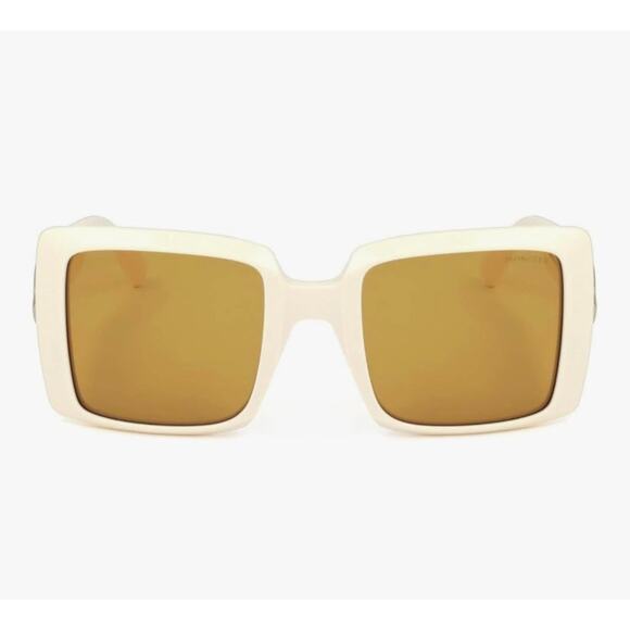 Moncler Squared Sunglasses - 25E Ivory - Picture 1 of 4